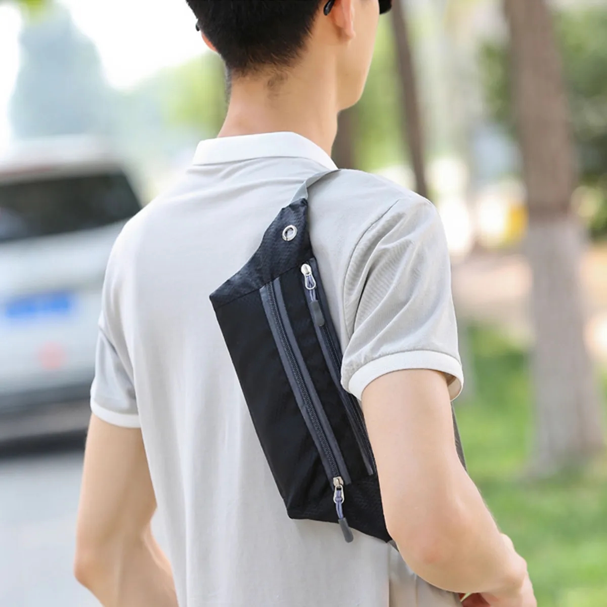 Fanny Pack for Men Women, Waterproof Sports Waist Bag Pack, Belt Bag for Travel Hiking Running 3
