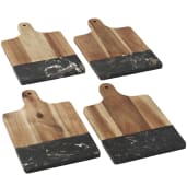 Black Marble and Wood Cutting Board 23