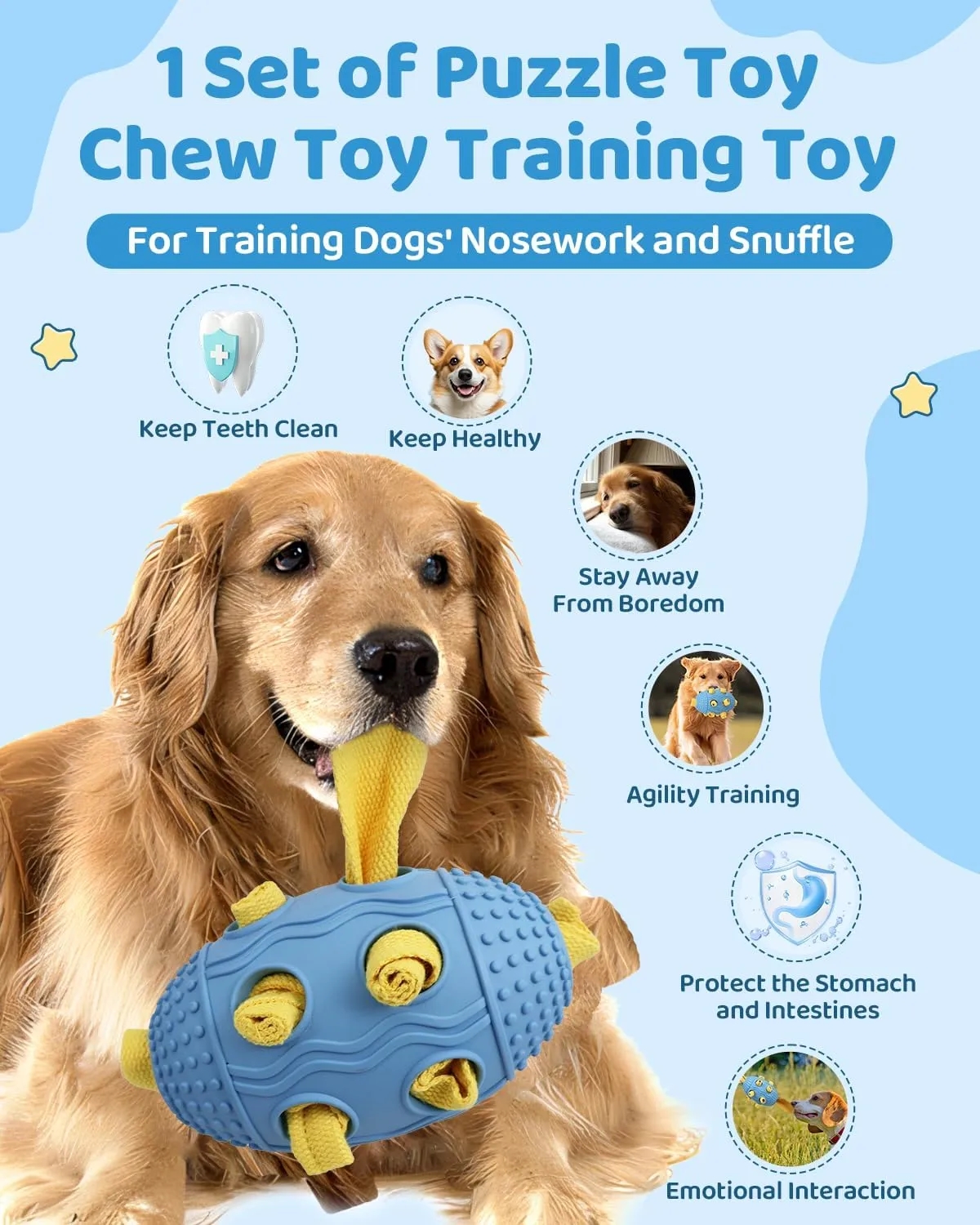Natural Rubber Interactive Dog Toy 1