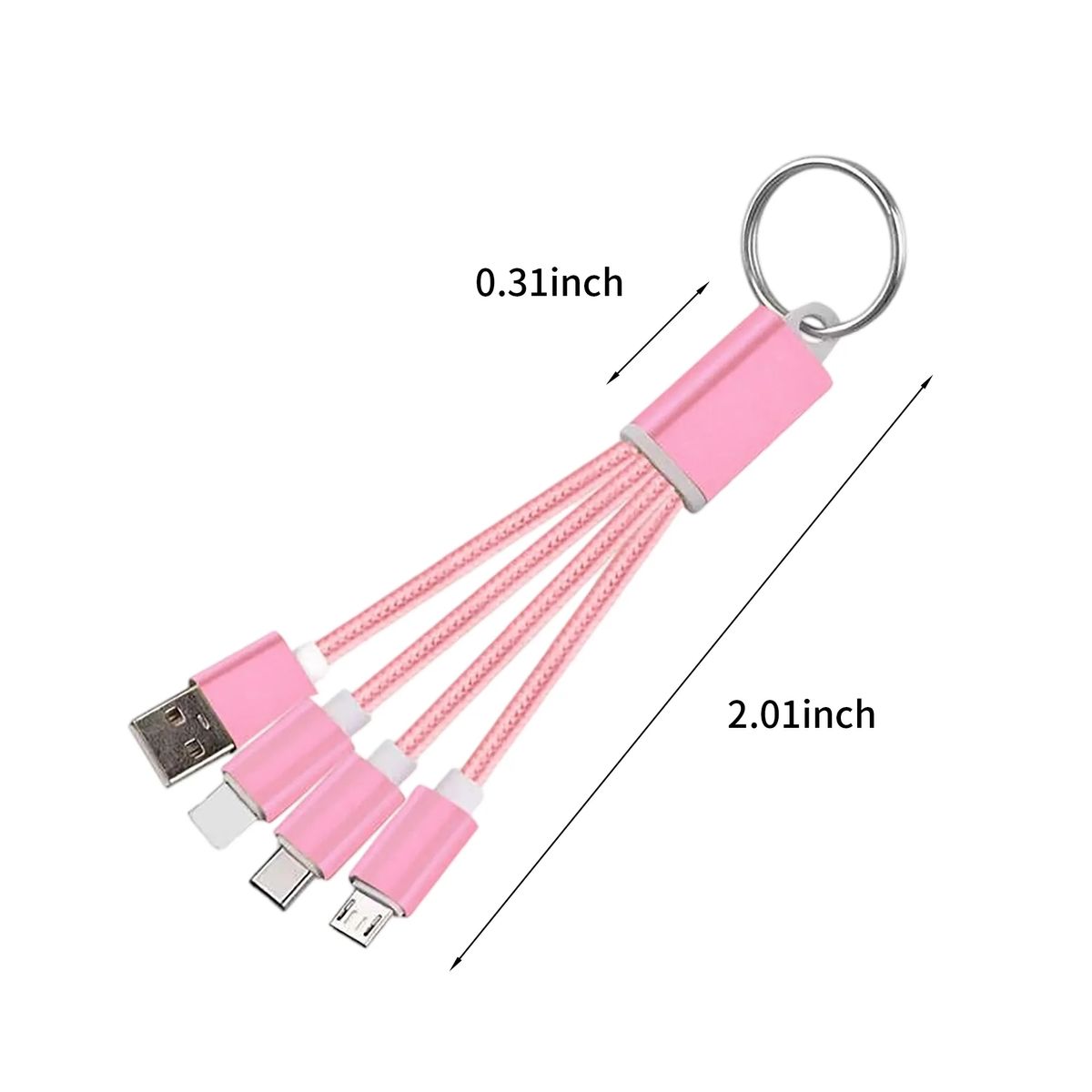 3 in 1 Charging Cable Keychain for Daily Use 4