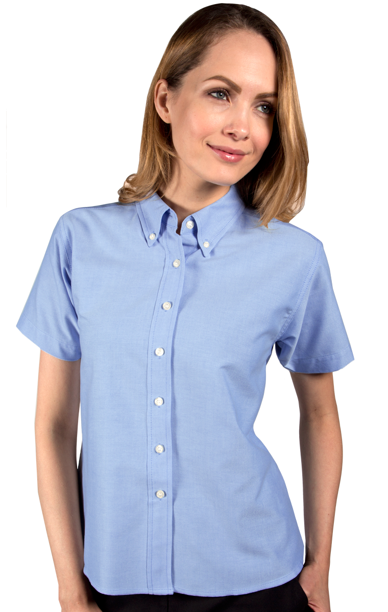 Ladies' Short-Sleeve Oxford Shirt 13