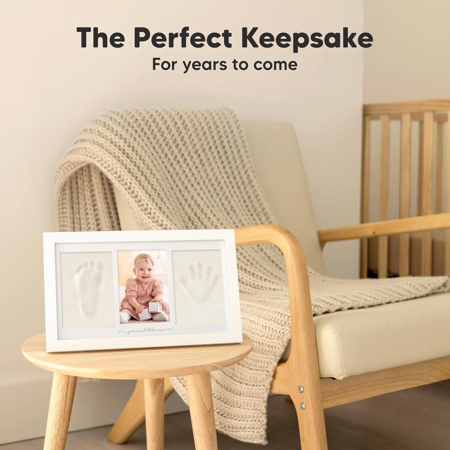 Baby Clay Handprint Footprint Keepsake Photo Frame Kit 4