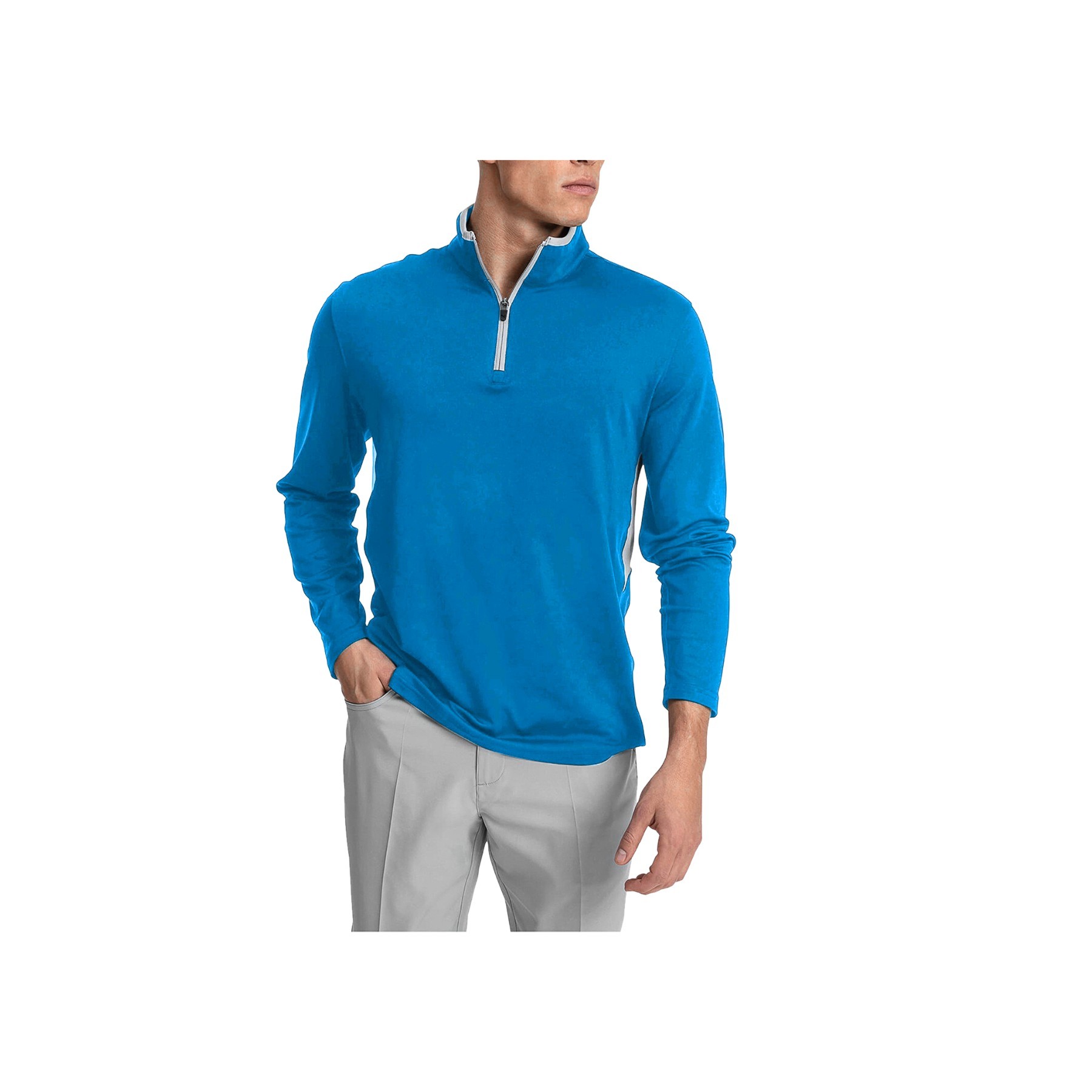 Men's Quarter Zip Polar Fleece Jacket 3