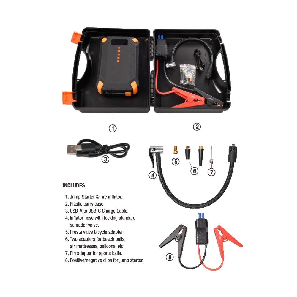 PowerBoost - Car Jump Starter with Built-In Tire Inflator 7
