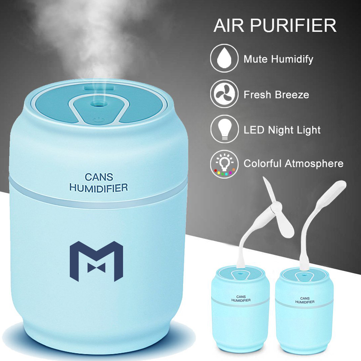 3 in 1 USB Mini Can Air Humidifier 4