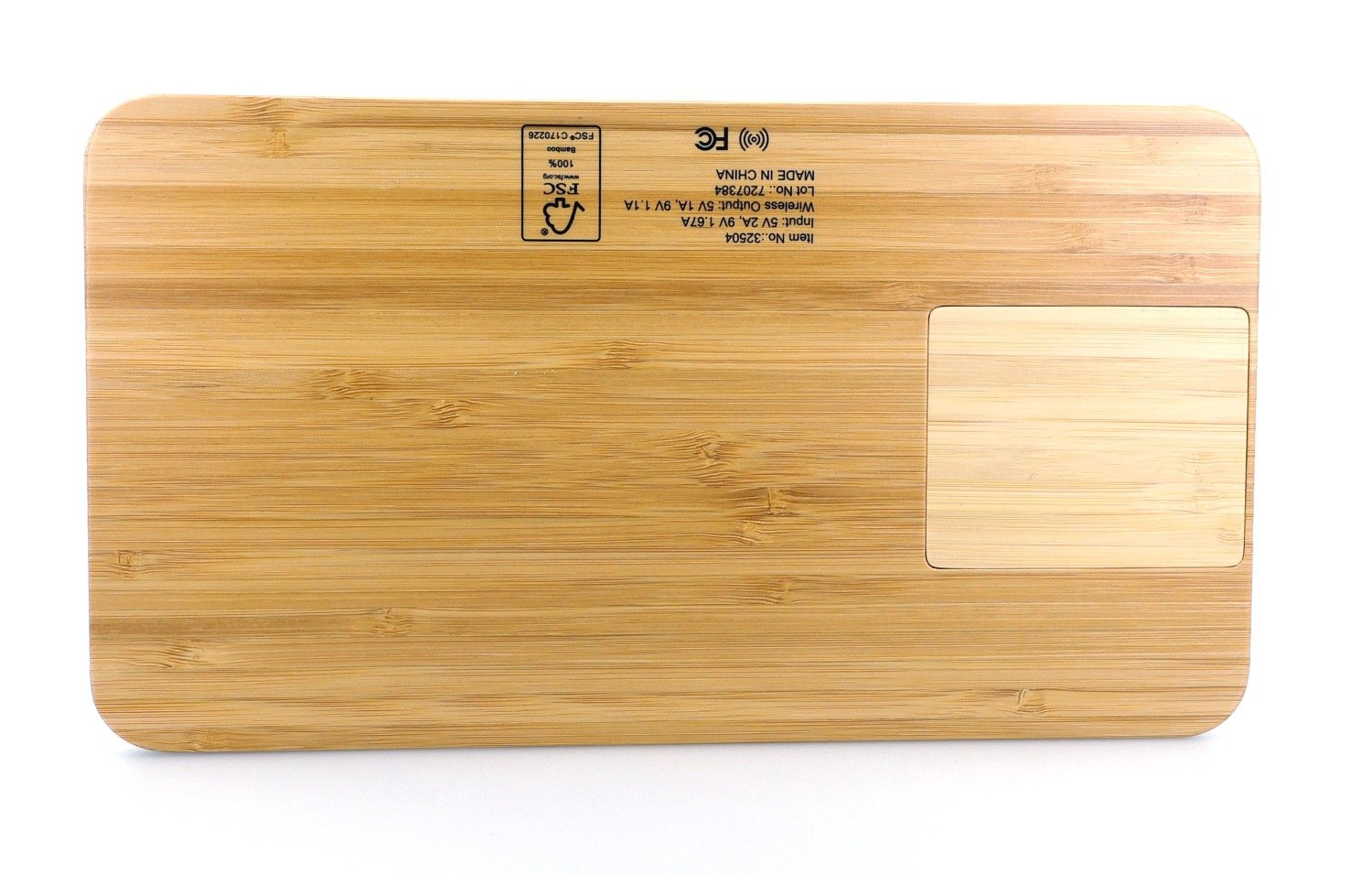 Bamboo 10W Wireless Charging Base with Dry Erase Board 68