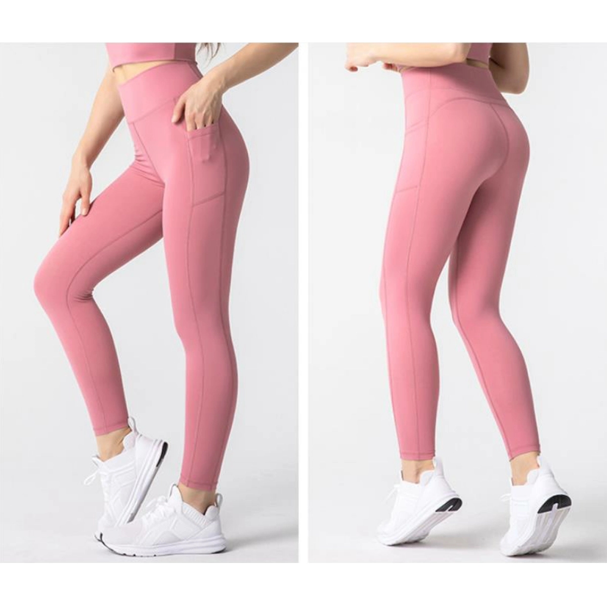 Fitness Pants Women's High Waist Yoga with Pockets 3