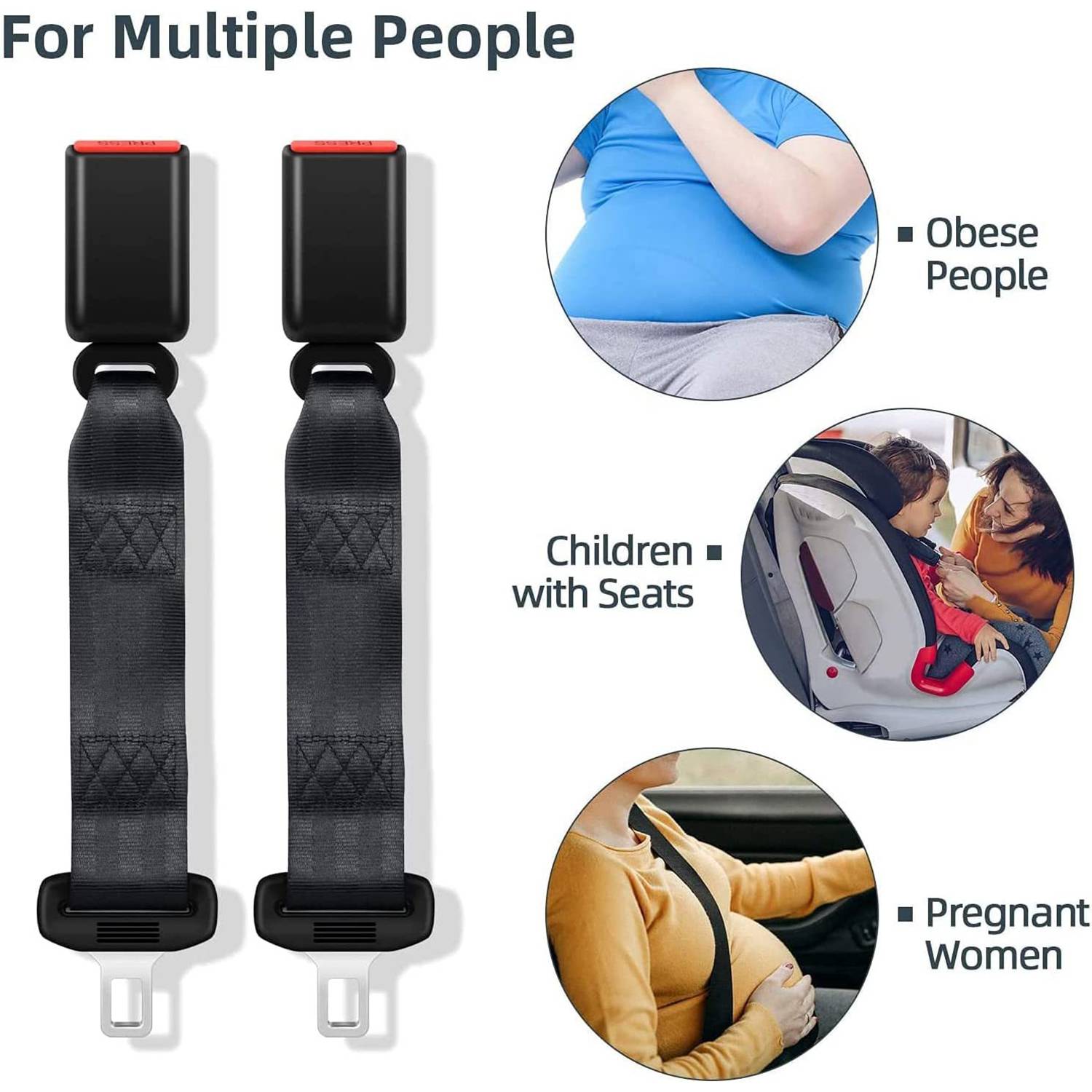 2PCS Seat Belt Extender 7