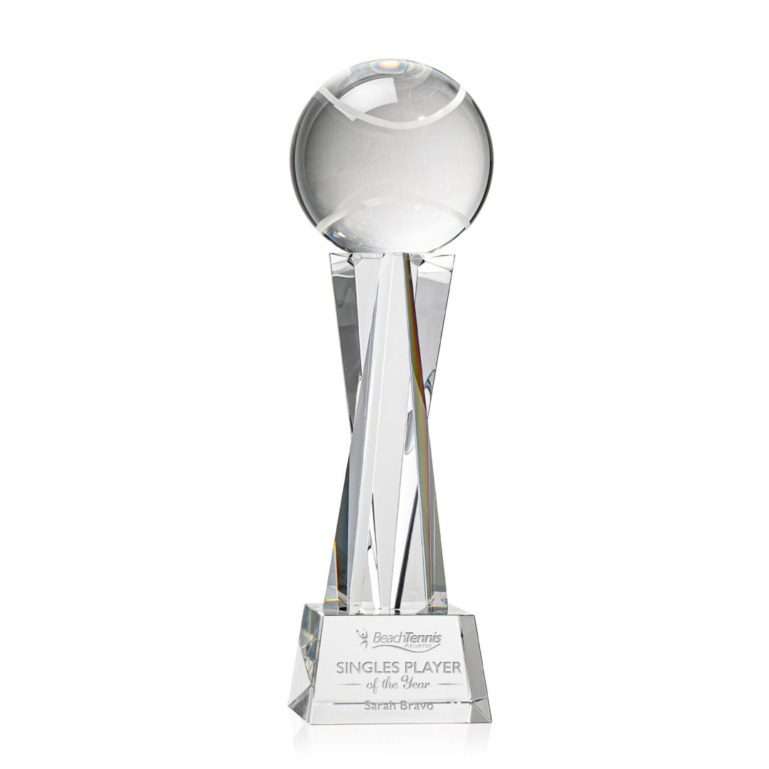 Tennis Ball Award on Grafton Base - Clear 5