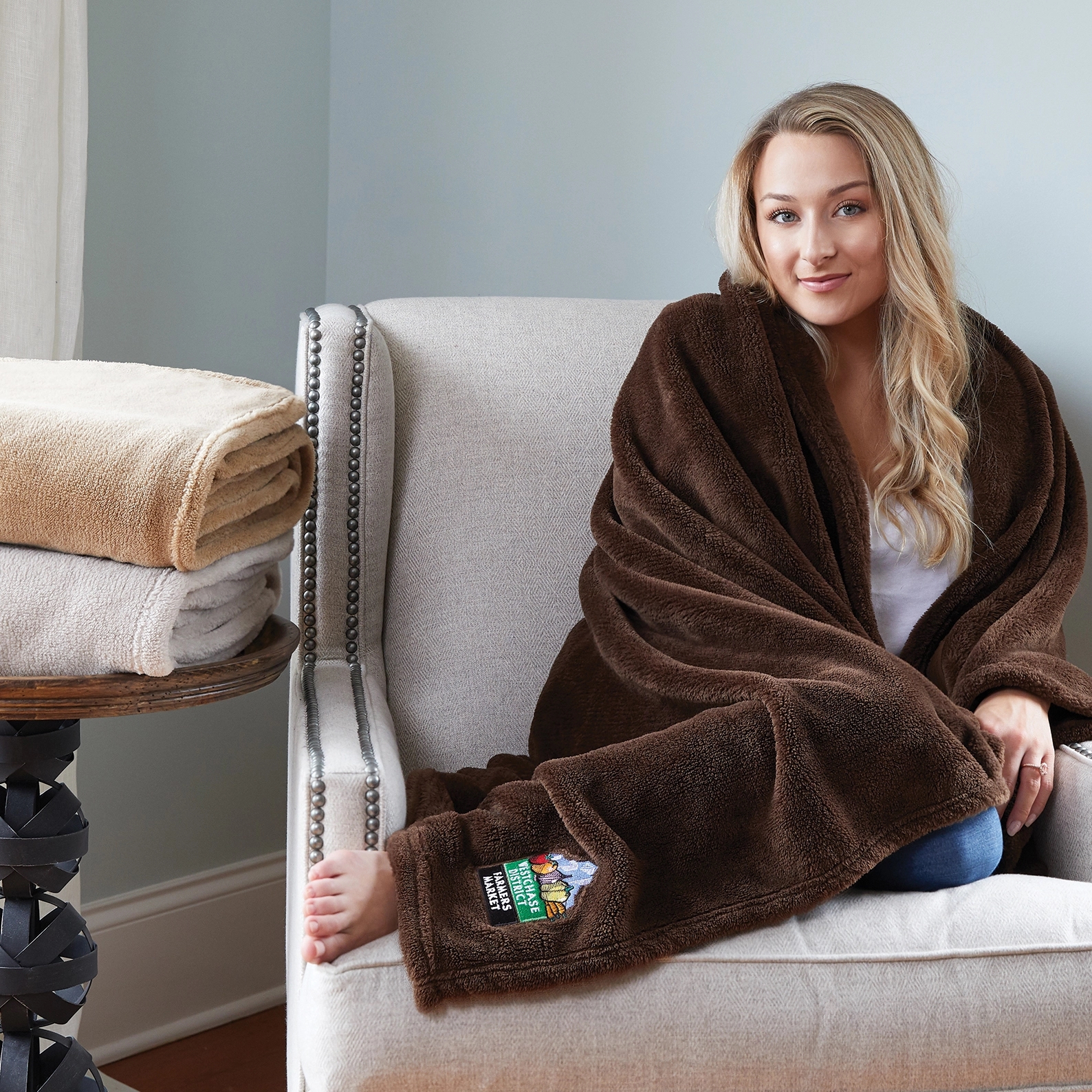 Heathered Velura Throw