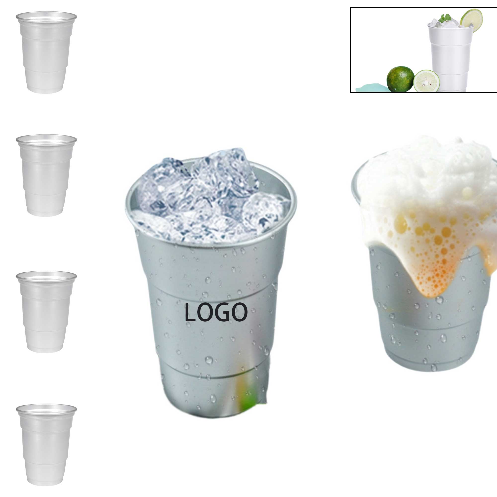Recyclable Disposable Aluminum Cup 2