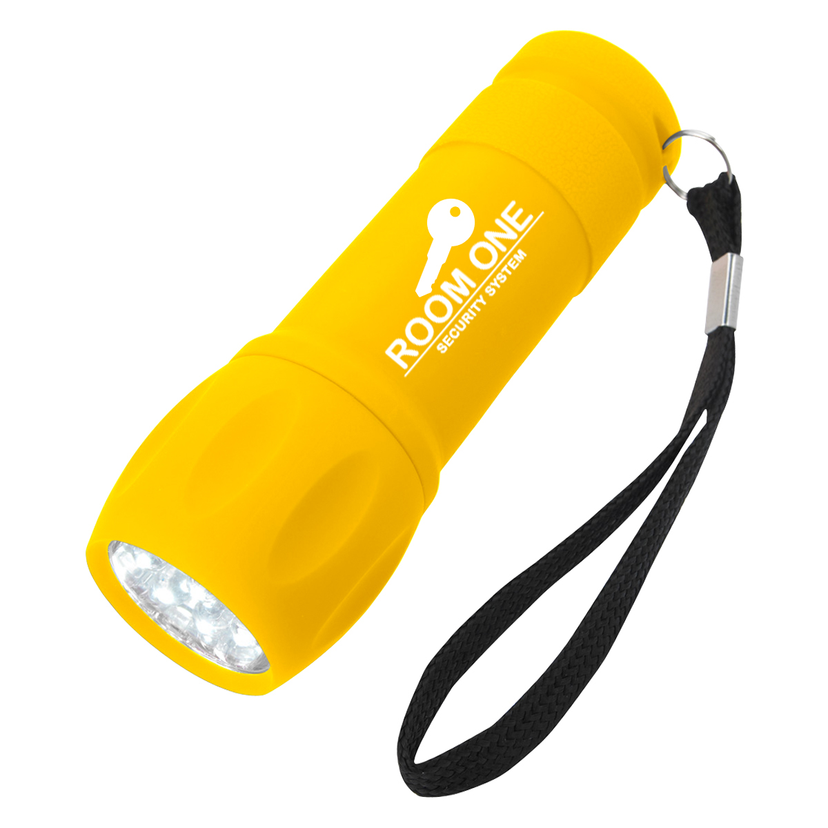 Rubberized Torch Light With Strap 3