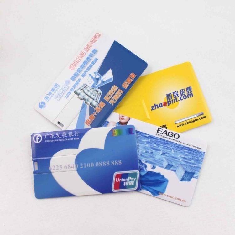 4 GB card USB flash drivers with two side fullcolor full size imprint 3 1/3"*2 1/8" 2