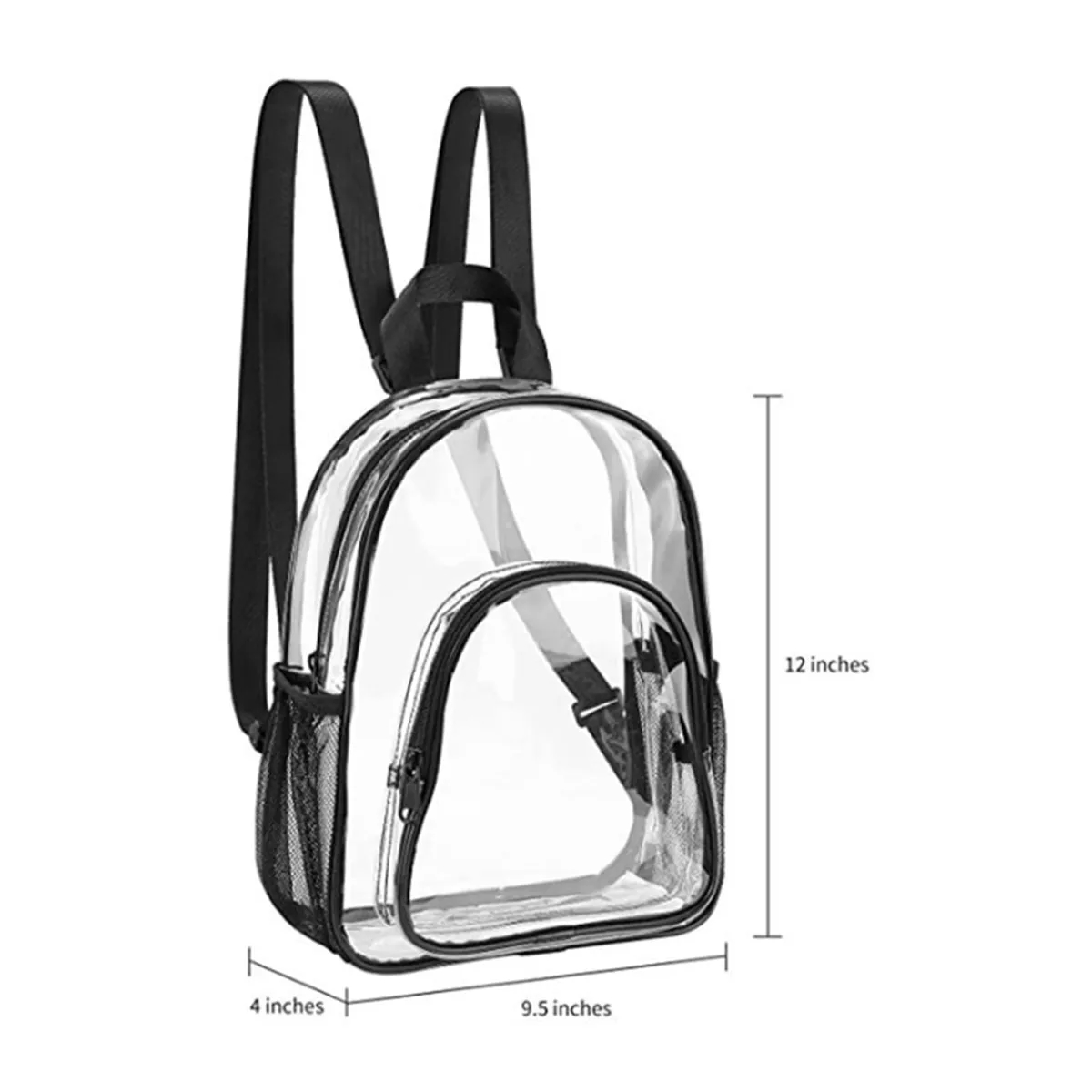 Stadium Approved Clear Waterproof PVC Bag Small Backpack 4