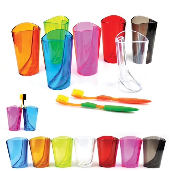 Promotional Dazzle Color Transparent Wash Gargle Cup 3