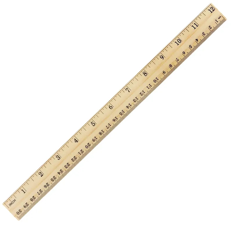 12"/ 30cm Wooden Ruler 4
