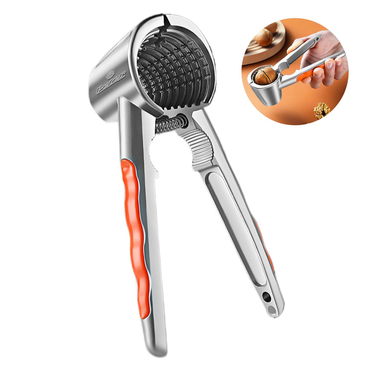 Heavy Duty Zinc Alloy Nut Cracker w/ Funnel Design 4