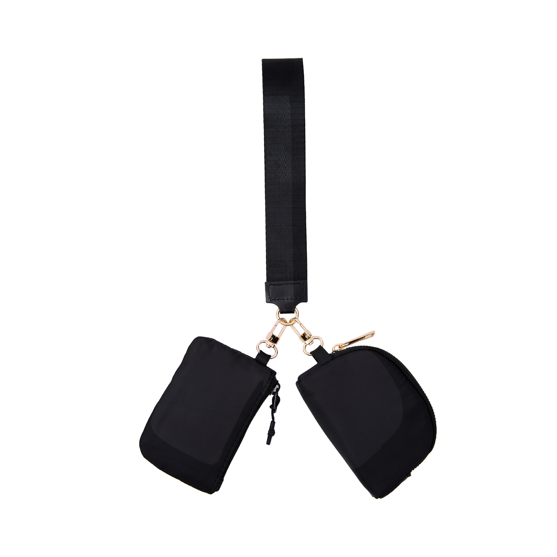 Dual Pouch Wristlet Keychain Lanyard 8