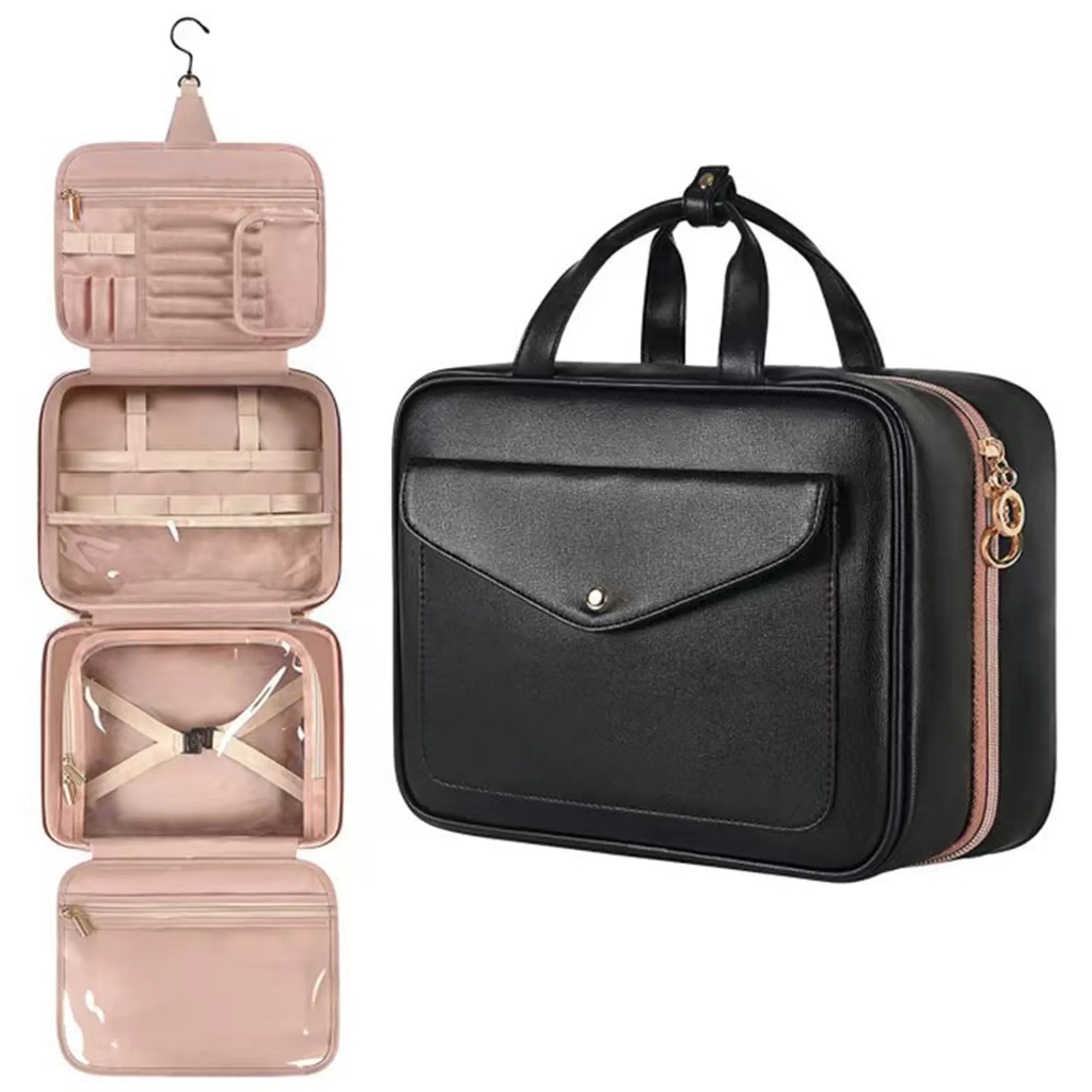 Fashionable Travel Portable Storage Toiletry & Makeup Bag 4