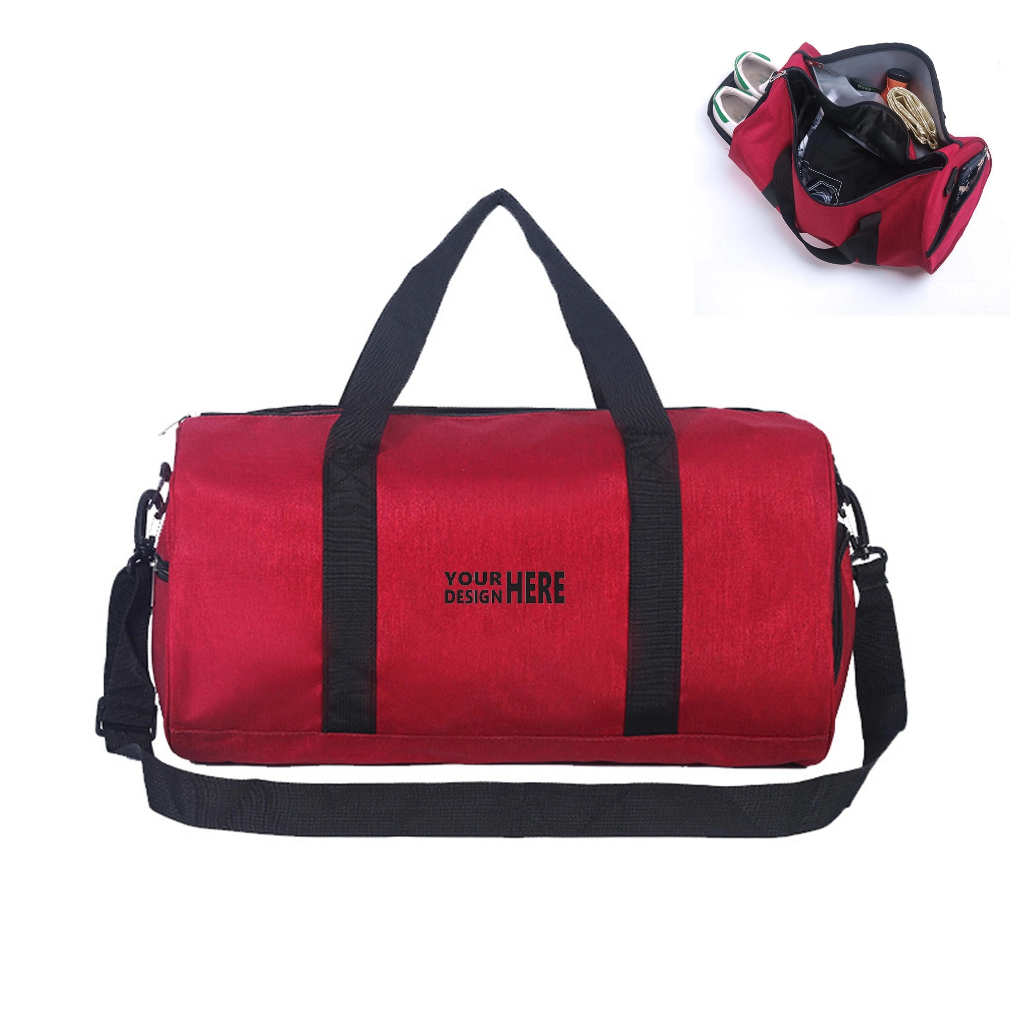 Sports Duffle Bag With Shoes Compartment 3