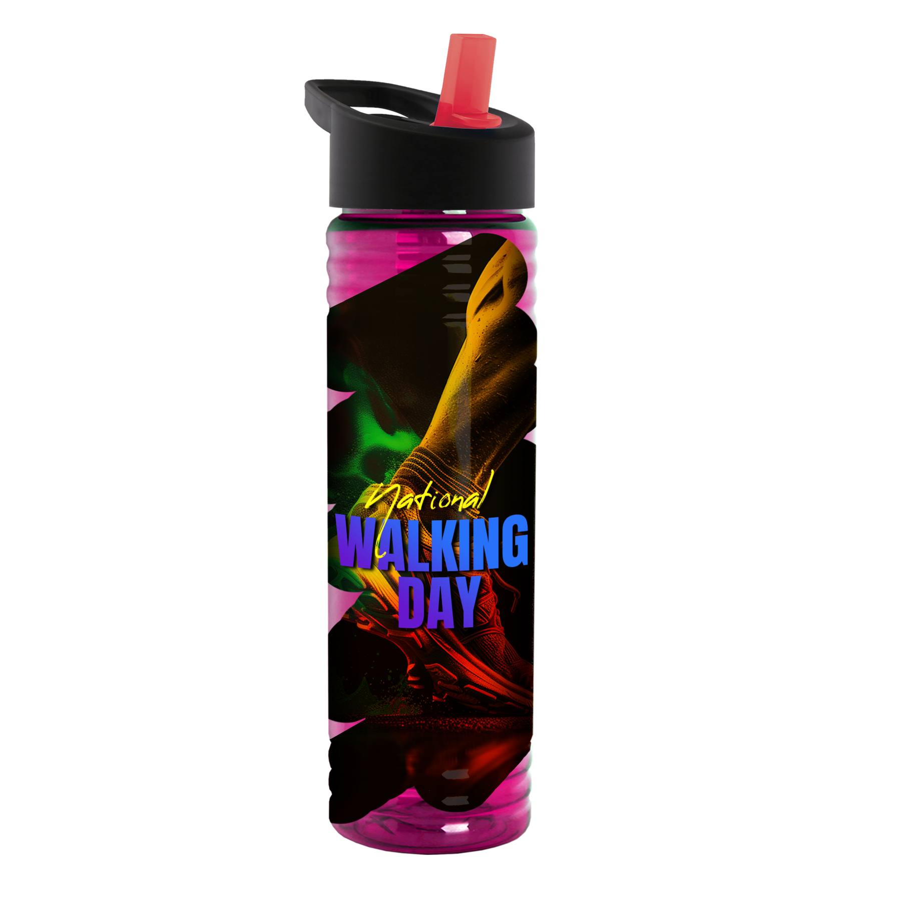 Garyline® Slim Fit Bottle with Flip-Straw Lid - 24 oz. 394