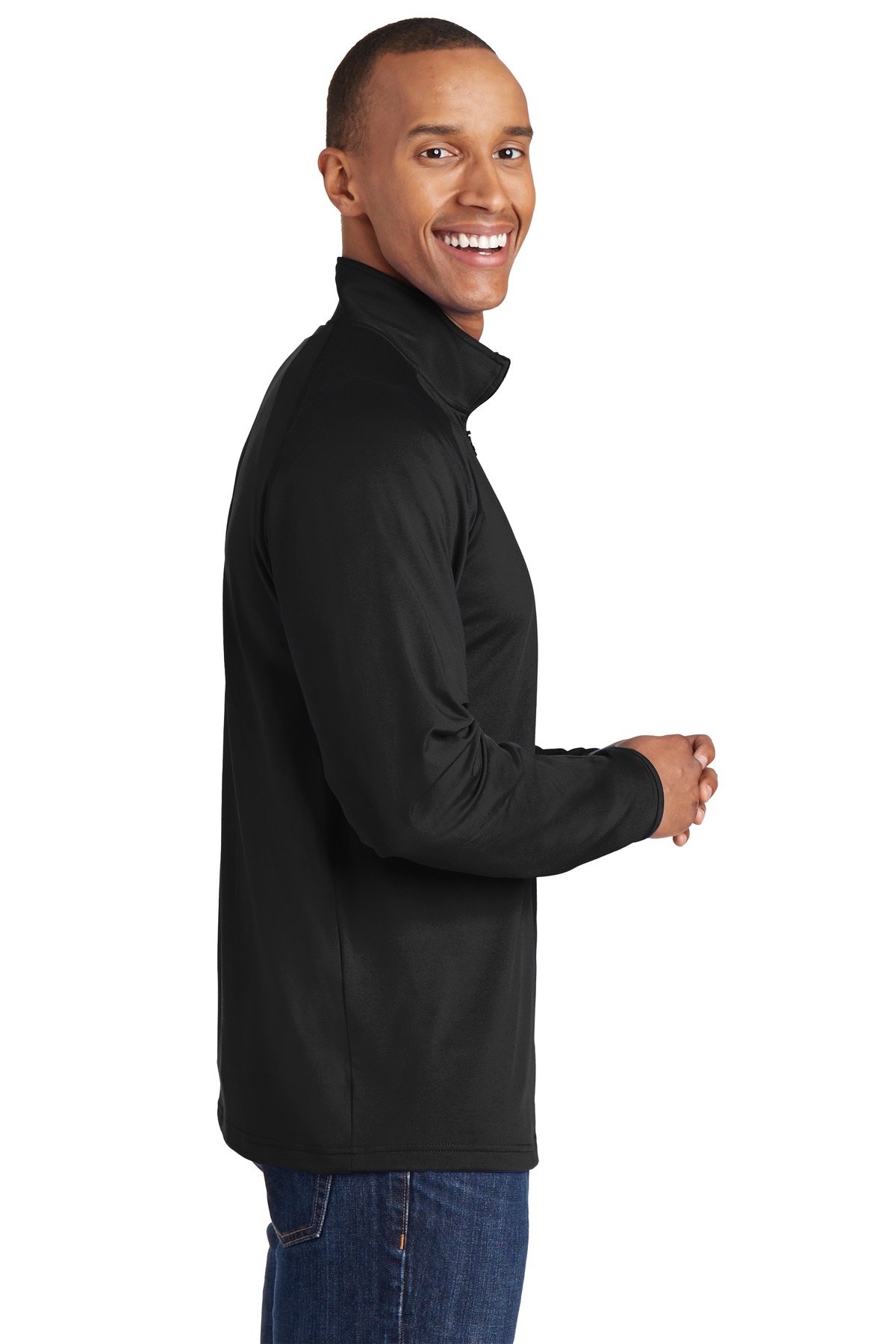 Tall Sport-Wick Stretch 1/4-Zip Pullover