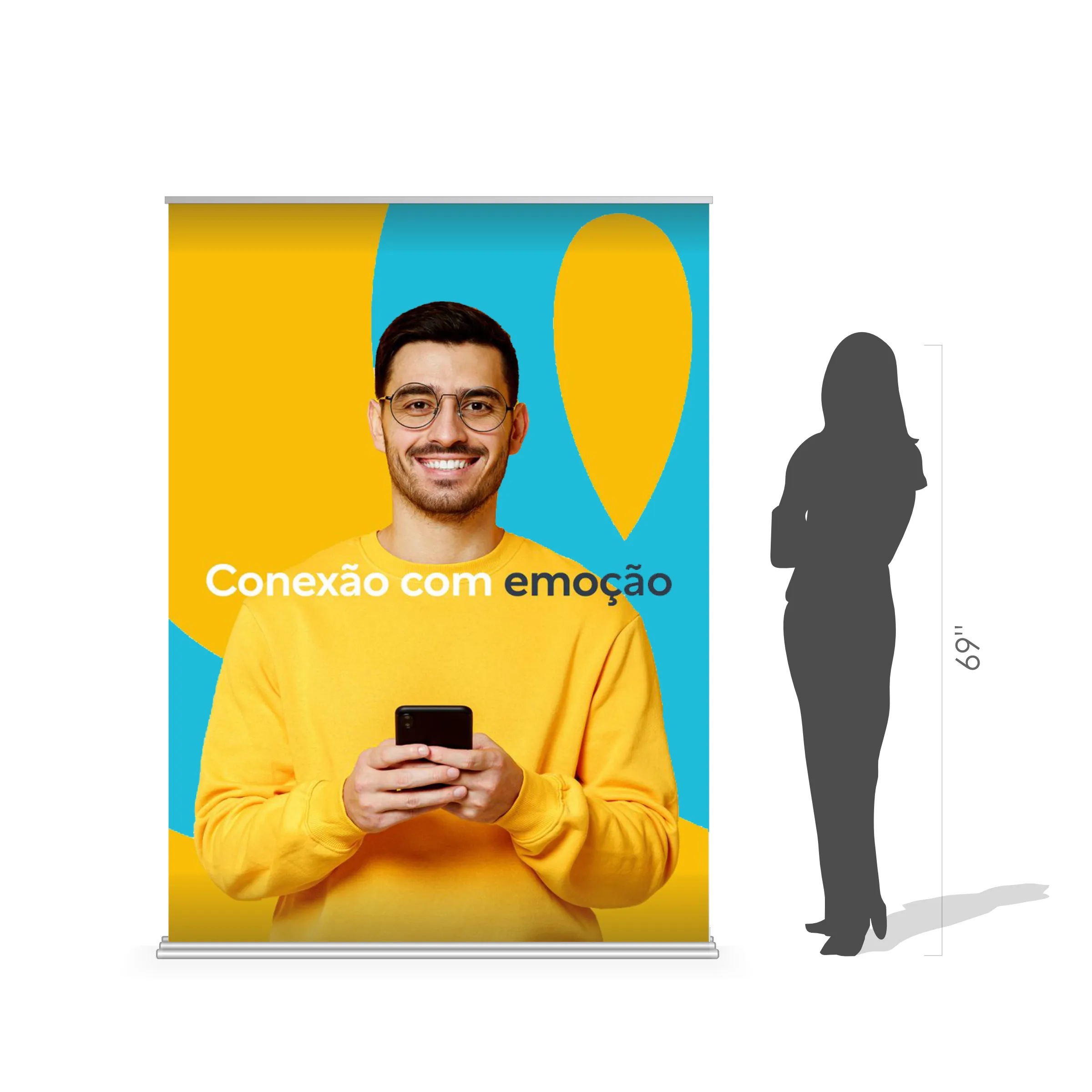 60" x 84" Wide Standard Retractable Banner Kit 9