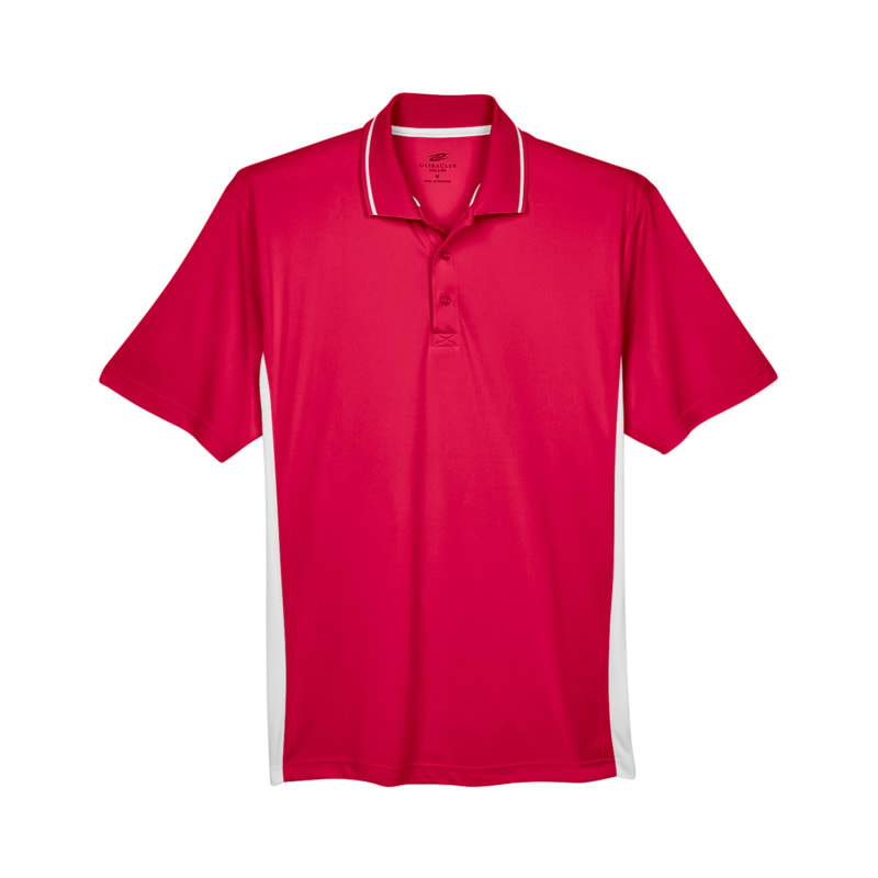 UltraClub Mens Cool & Dry Sport Two-Tone Polo 8