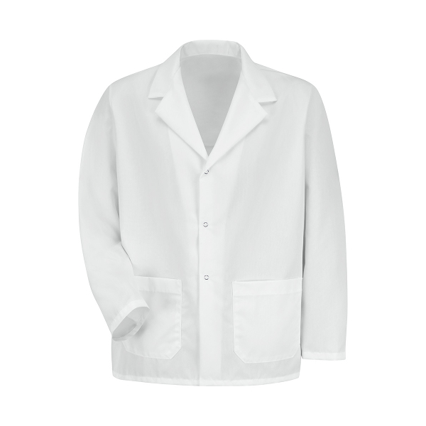 Red Kap Healthcare -  Men's Two-Pocket Gripper-Front 30" Lapel Counter Coat