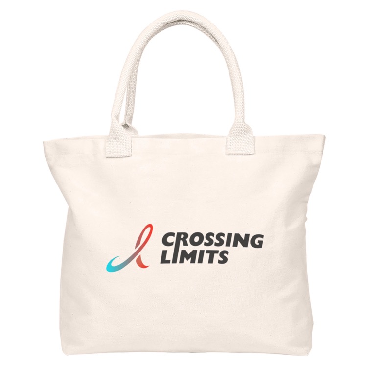 Calico Shopper no Gusset, custom tote bag with logo imprint 4