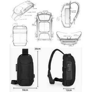 Anti-theft USB Shoulder Backpack 5