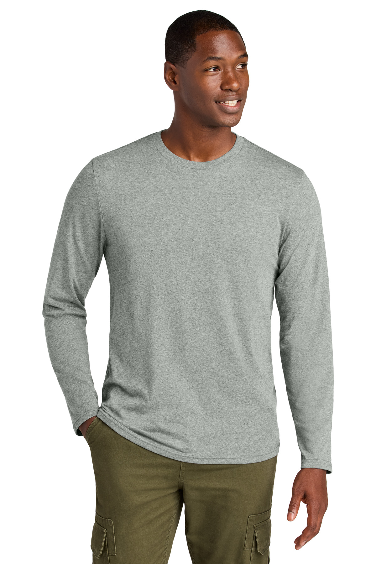 District Perfect Weight CVC Long Sleeve Tee DT185 38