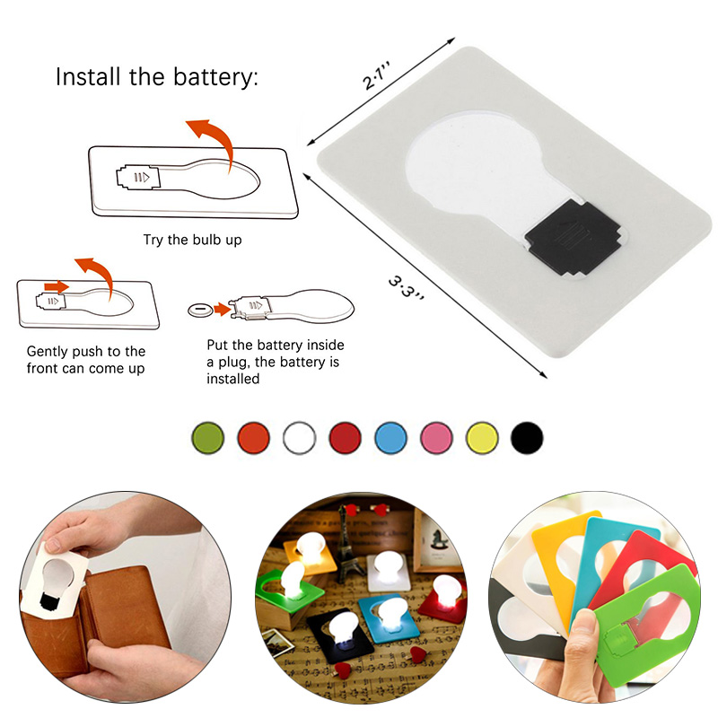 Foldable Credit Card LED Bulb 2