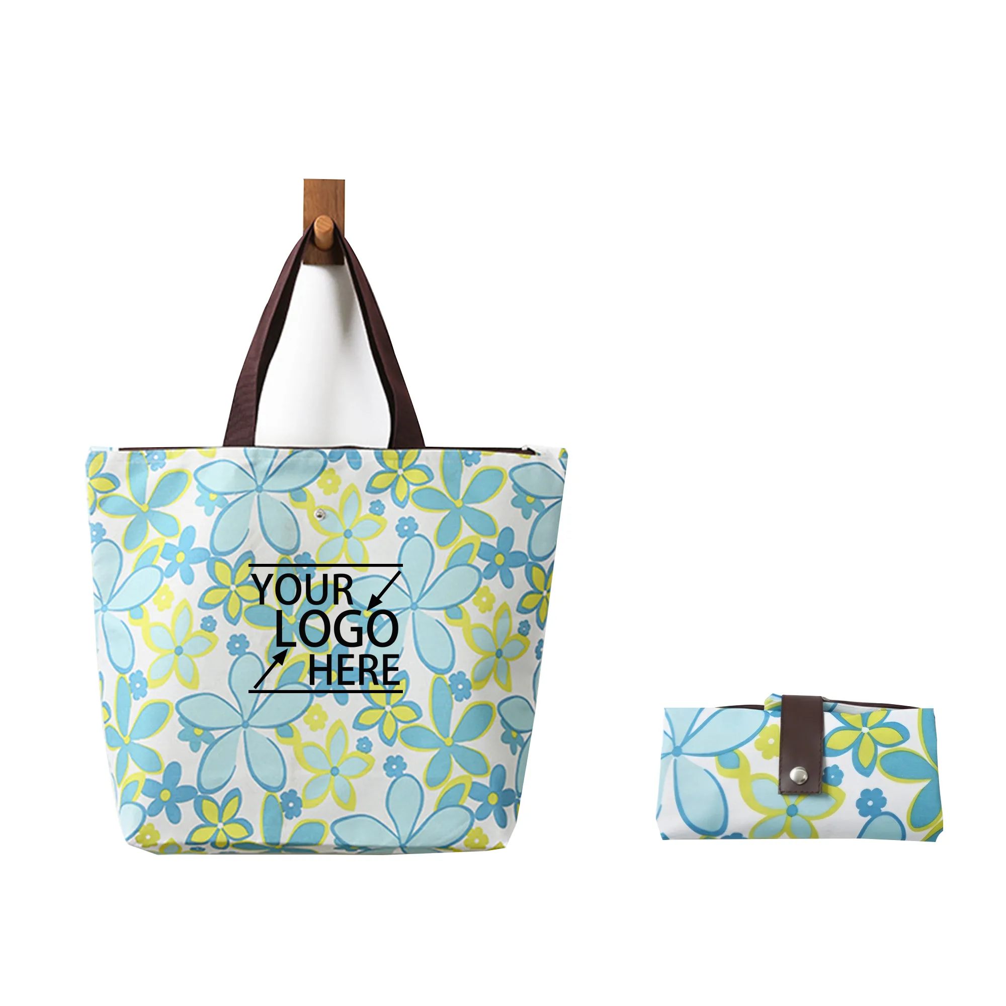 Foldable Oxford Cloth Shopping Bag, custom tote bag with logo imprint 2