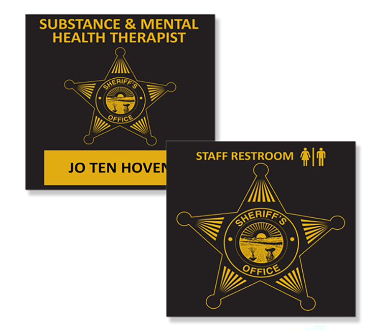 Deluxe screen printed signs 75-100 sq" 2