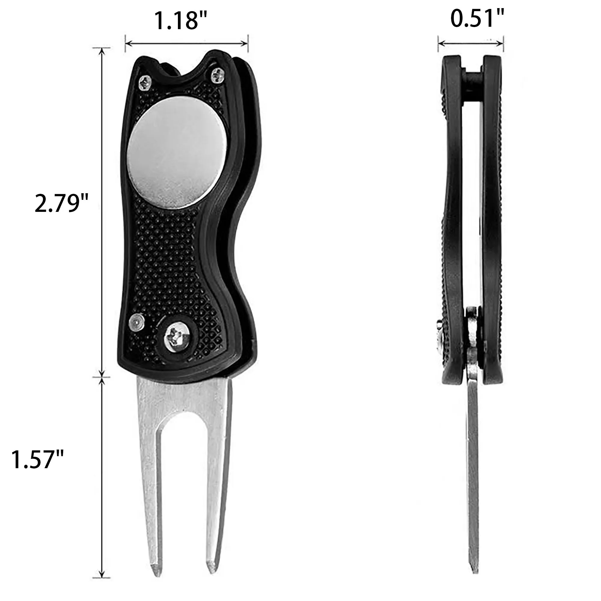 Repair Tool Stainless Steel Foldable Golf Divot 7