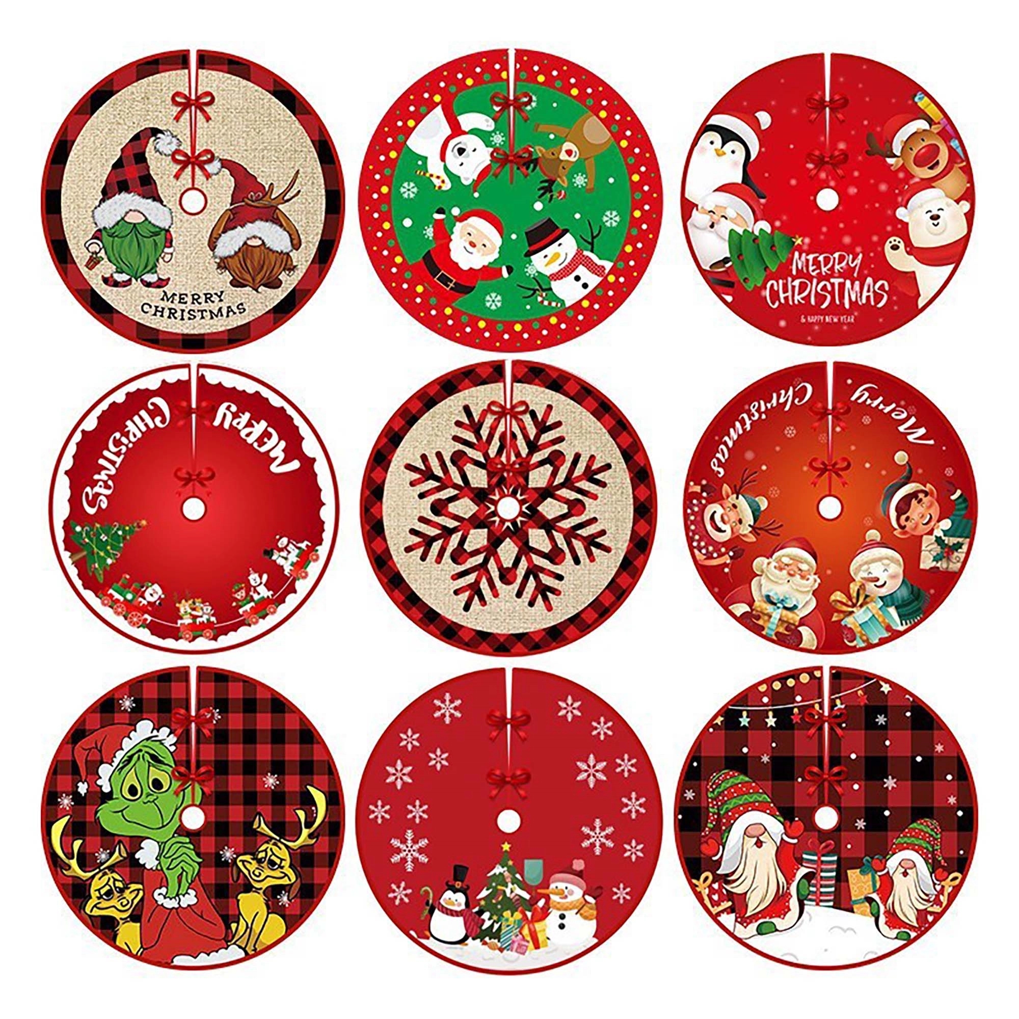 Christmas tree printed carpet 6