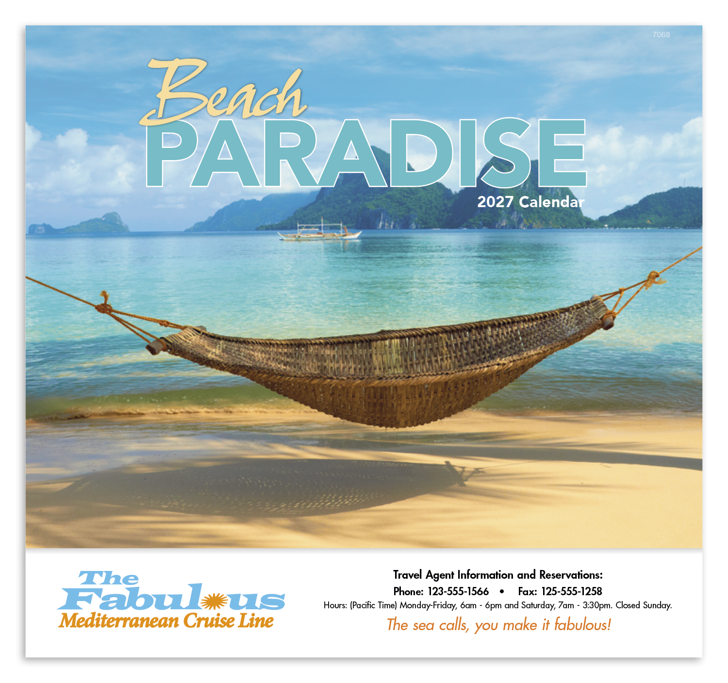 Good Value™ Beach Paradise - Stapled Calendar 55