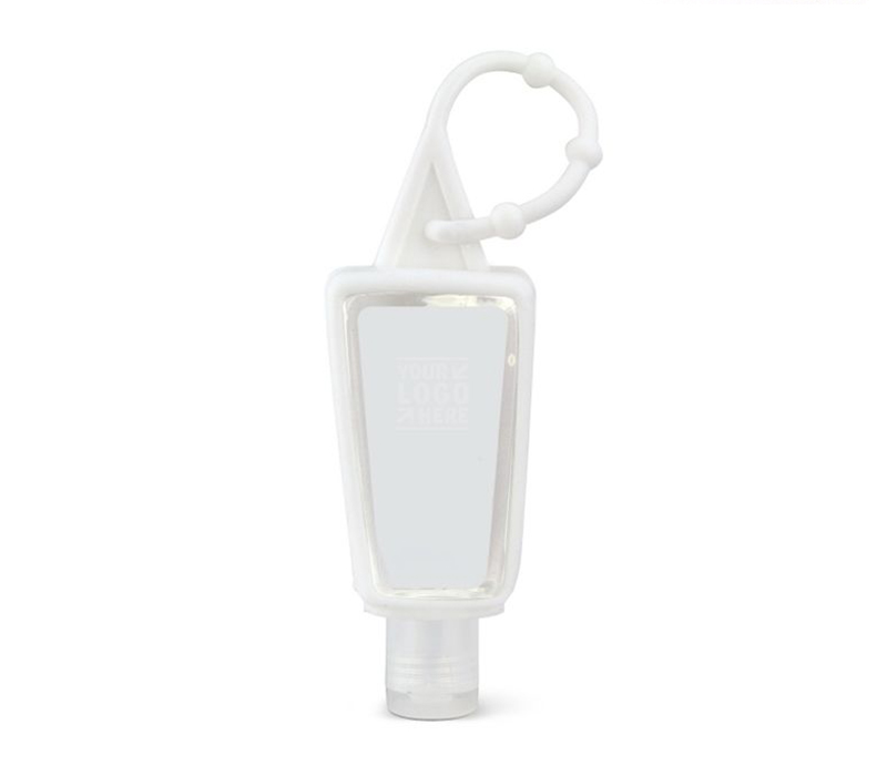 Citrus Scent Hand Sanitizer Gel with Silicone Holder, 1 oz. 2