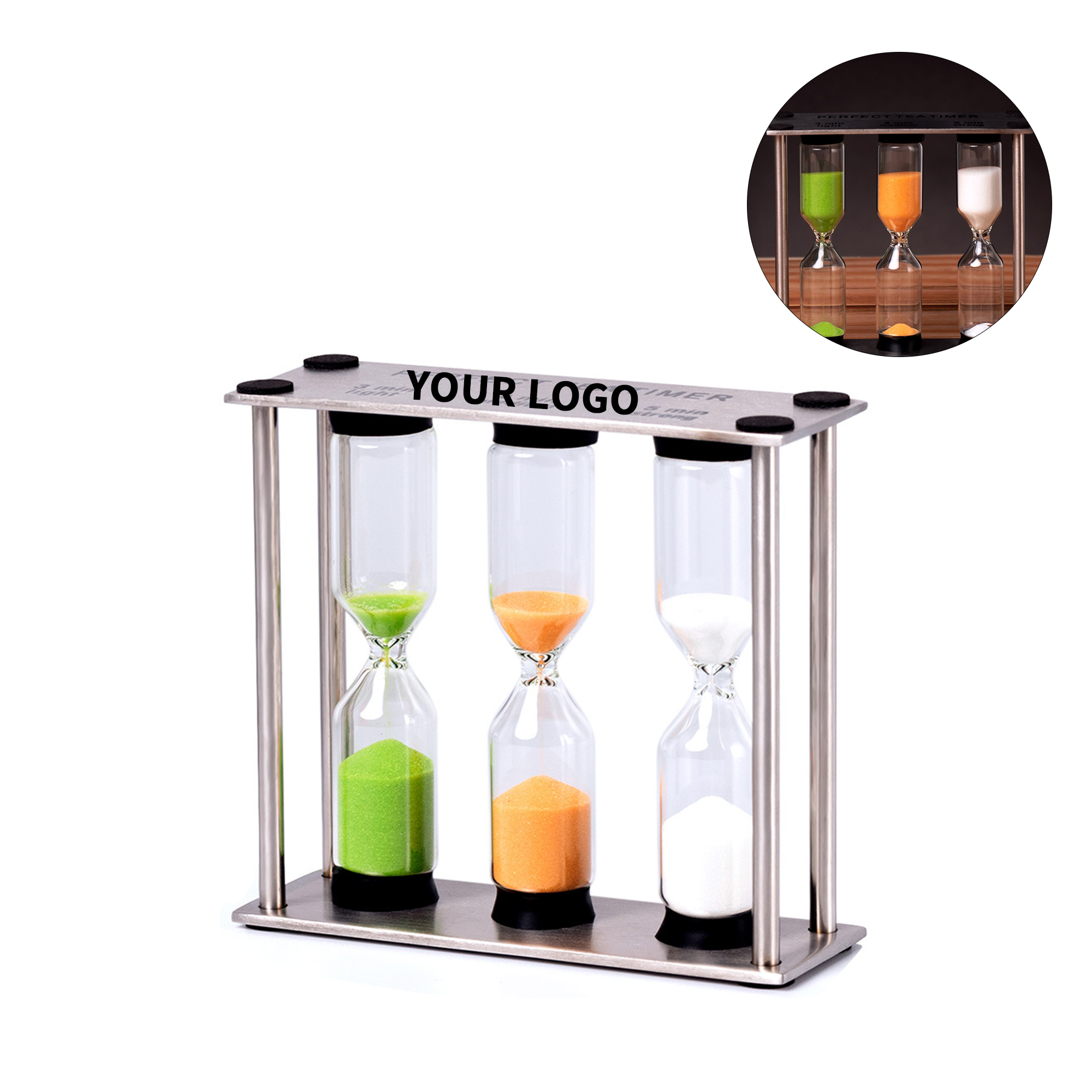 Three Four Five Minute Sand Timer 3.5 x 1.1 x 1.5" 4