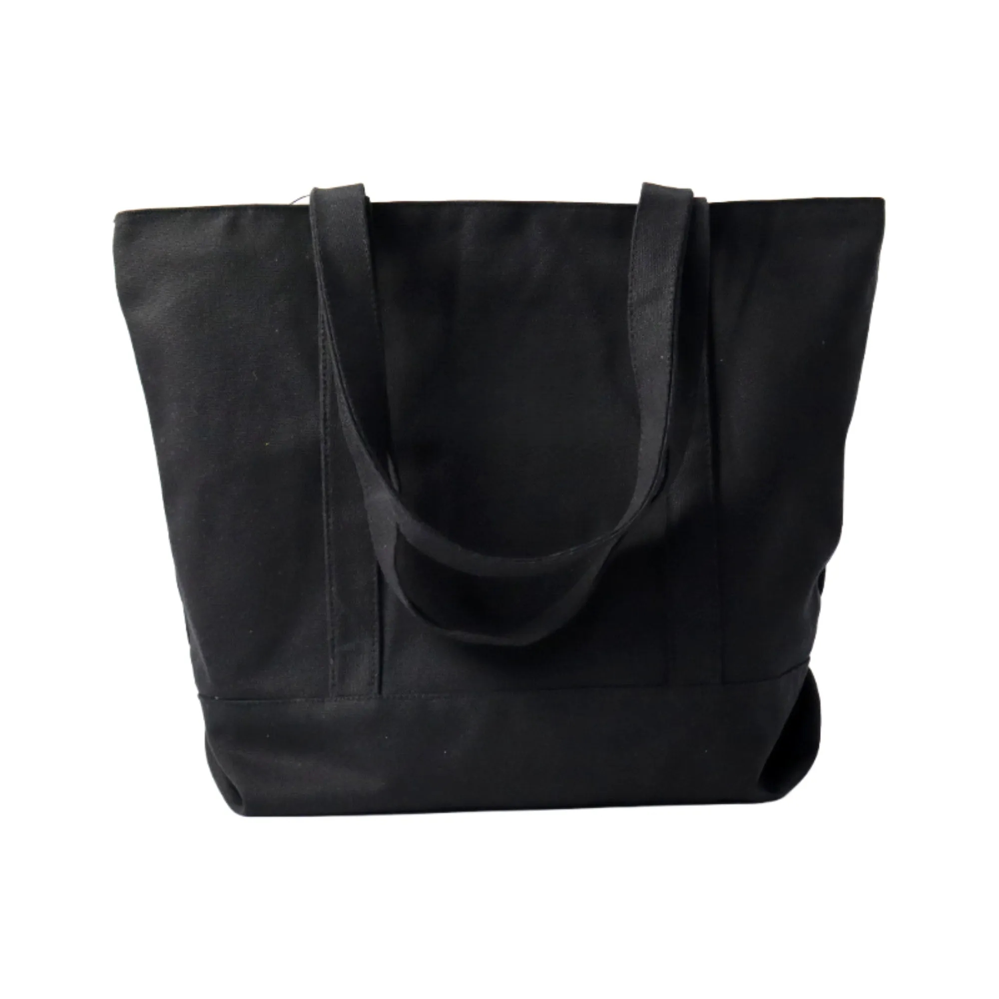Large Capacity Travel Canvas Tote With Zipper And Inner Lini 11