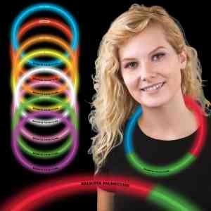 Red Green & Blue 22" Superior Triple Color Light Up Necklace