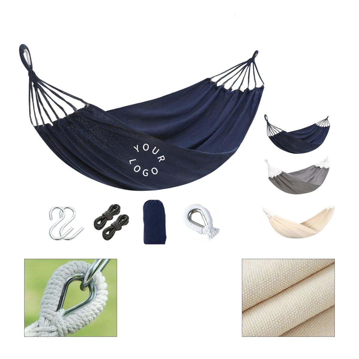 Wide Canvas Hammock for Hiking and Travel 2
