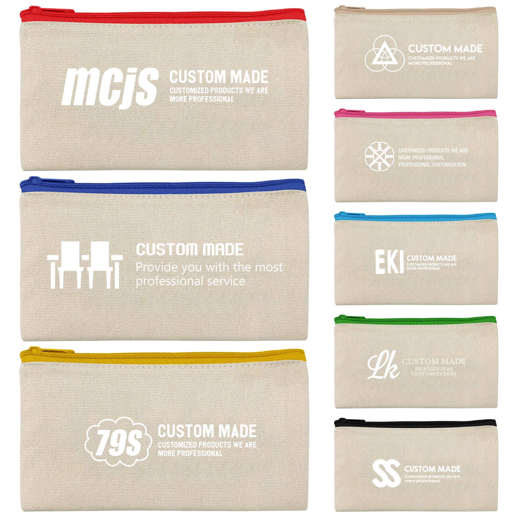 Multifuctional Canvas Bag With Zipper 5