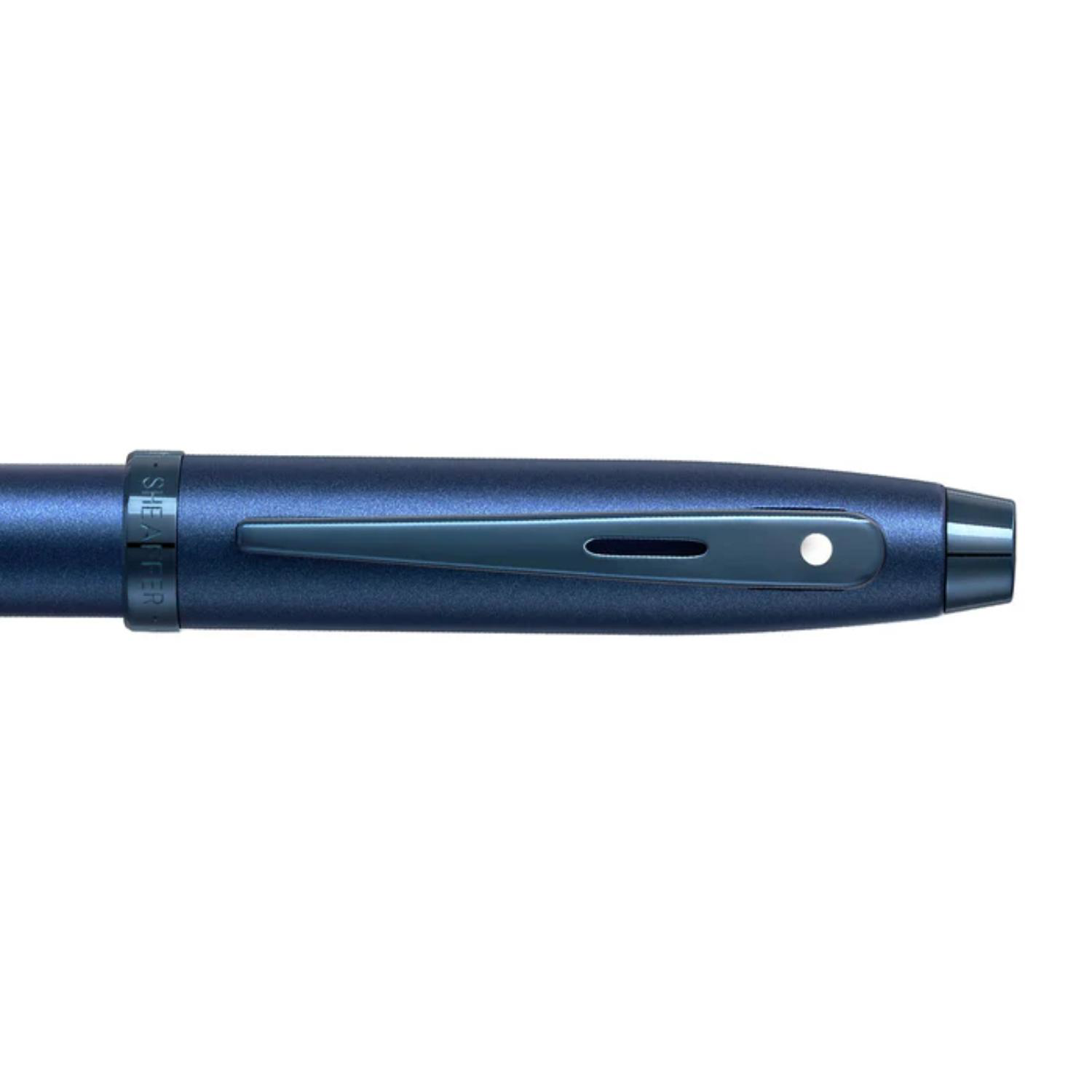 SHEAFFER® 100 9371 Satin Blue Trim Executive Rollerball Pen w/ Gift Box 2