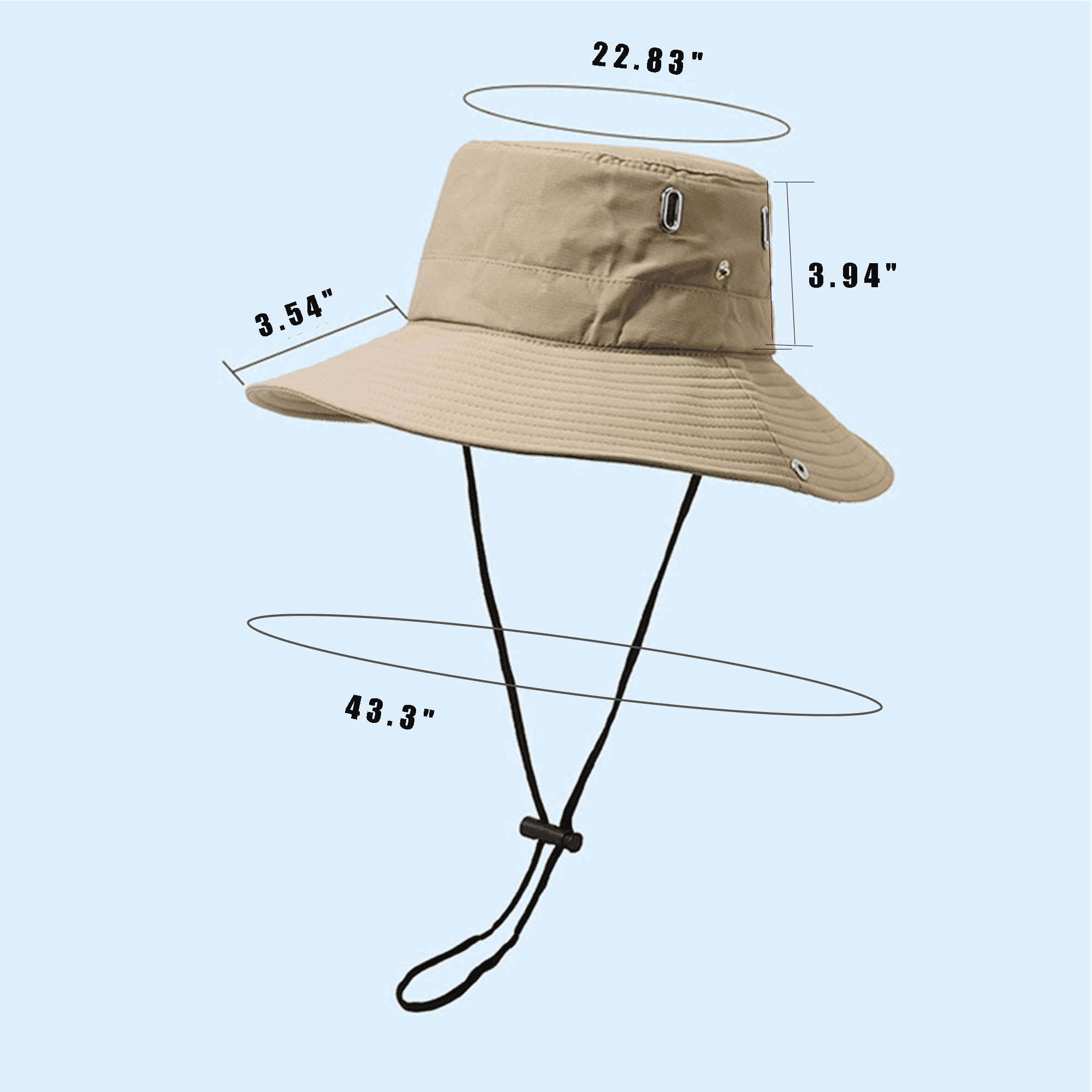 Wide Brim Foldable Bucket Hat 2