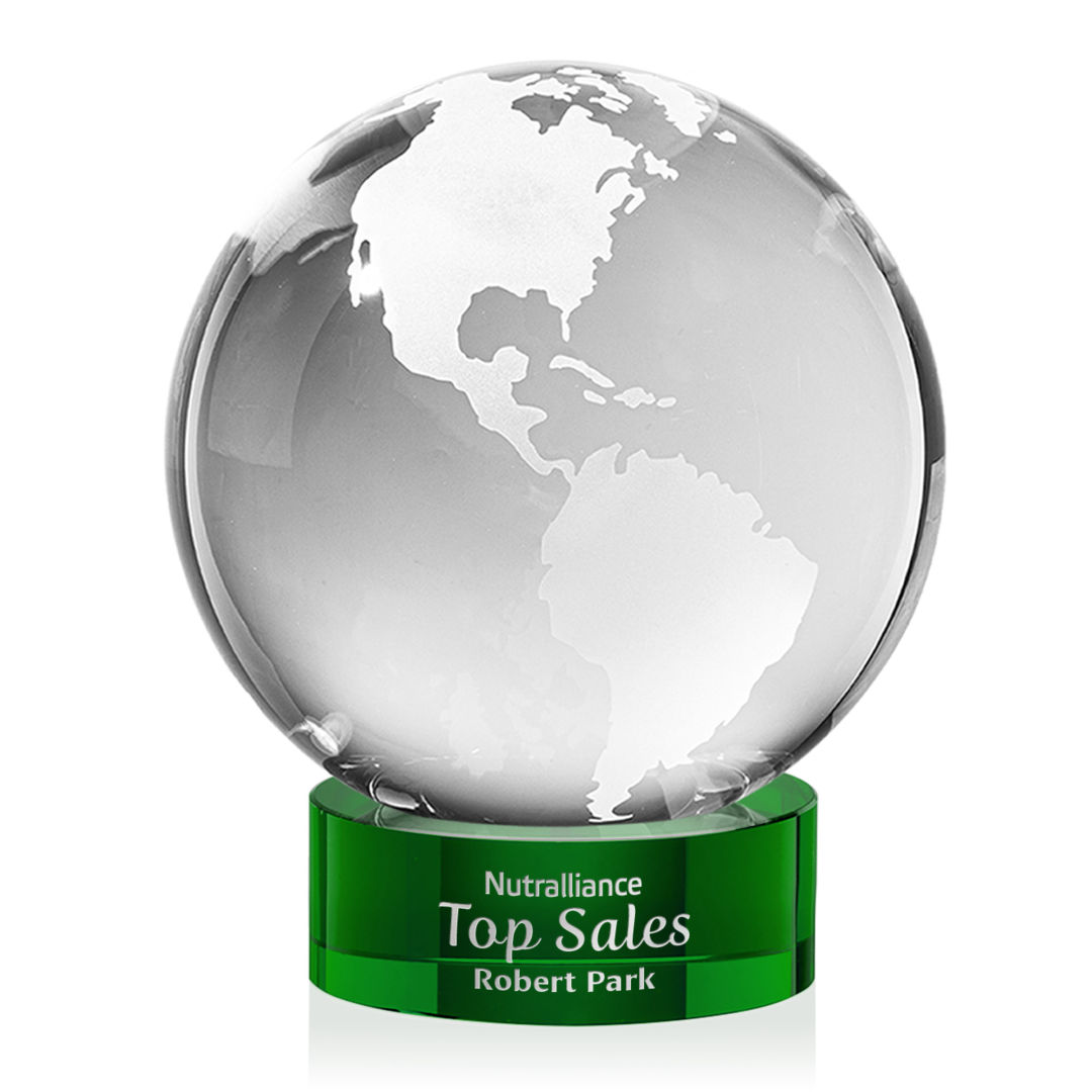Globe Award on Stanrich Base - Green 4