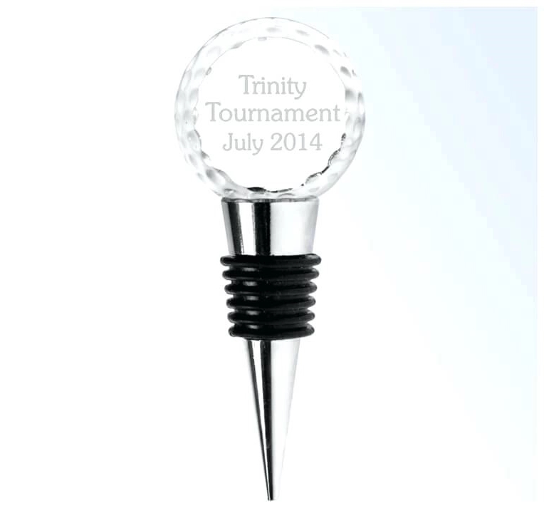 Crystal Golf Ball Wine Stopper 1