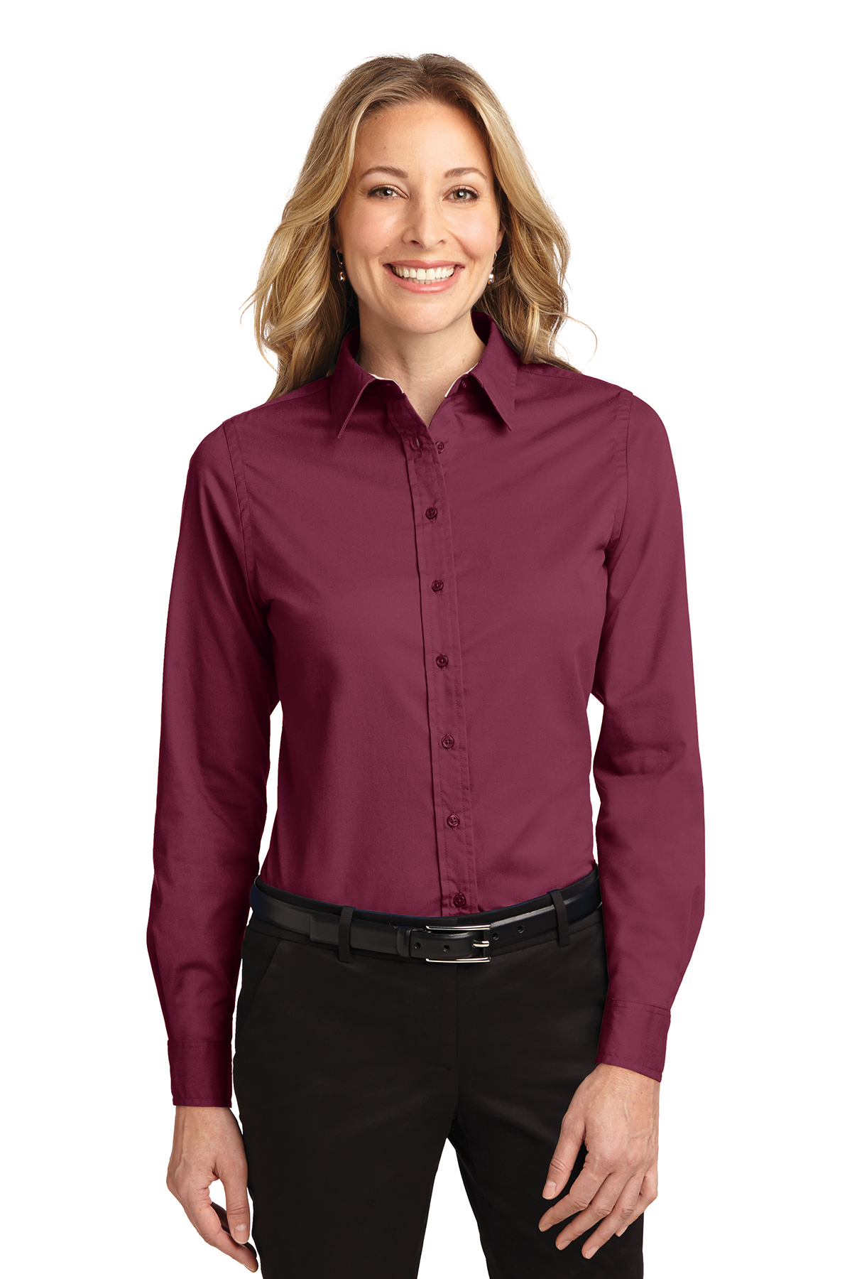 Ladies' Long Sleeve Oxford Button-Down Easy Care Shirts 7