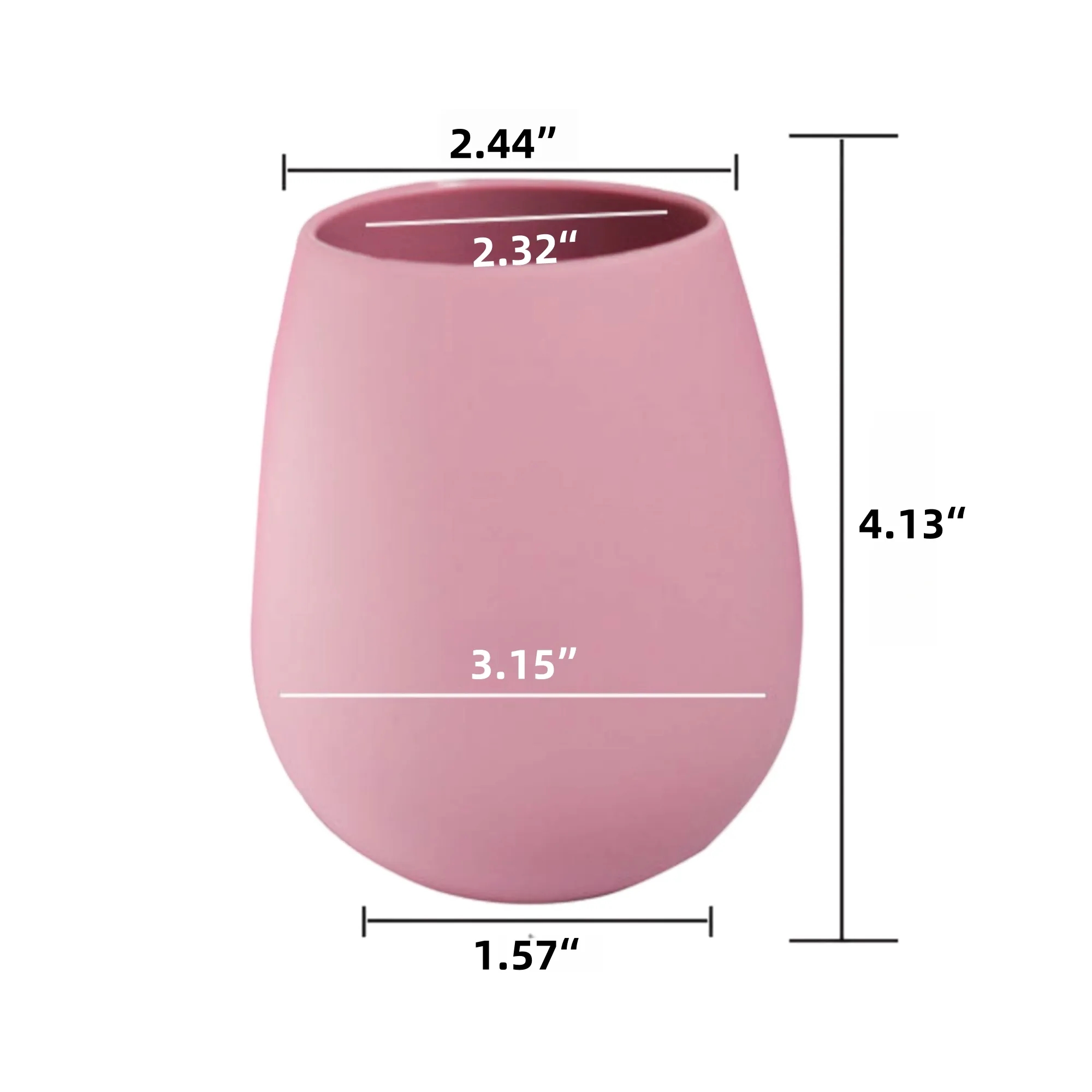 12oz Eggshell-Shaped Silicone Cup 4
